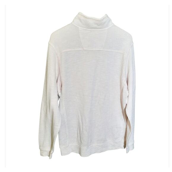 Tommy Bahama Mens Tobago Bay Half Zip Pullover Coconut Color Marlin Logo Size M - Picture 2 of 6